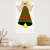 Affiche de Noël Angel Bell (Cuisine)