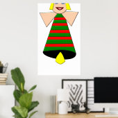 Affiche de Noël Angel Bell (Bureau à domicile)