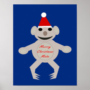 Affiche de Noël australien Koala Bear