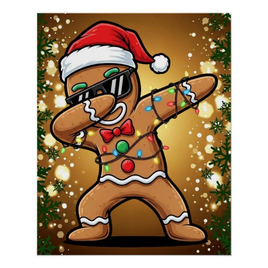 Affiche de Noël Brillante (Devant)