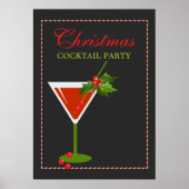 Affiche de Noël Cocktail Party (Devant)