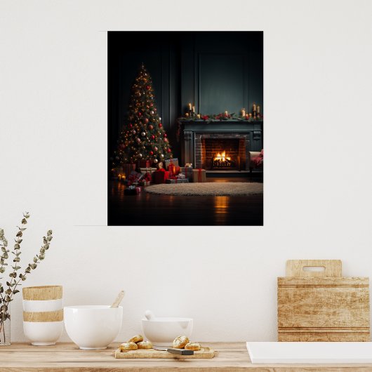 Affiche de Noël cosy (Cuisine)