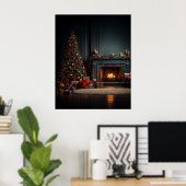 Affiche de Noël cosy (Bureau à domicile)