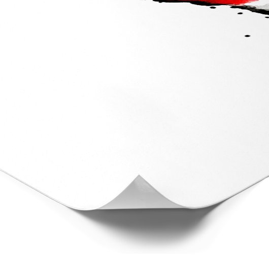 Affiche de Noël de hockey (Coin)