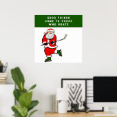 Affiche de Noël de hockey (Bureau à domicile)