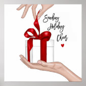 Affiche de Noël de la fête (Devant)