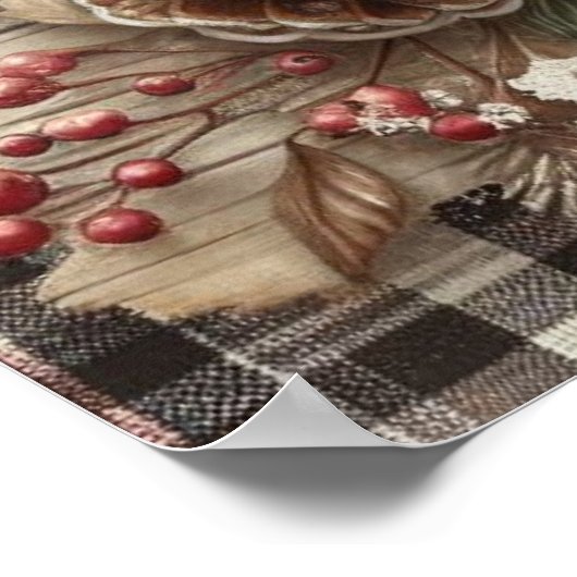 Affiche de Noël du pays (Coin)