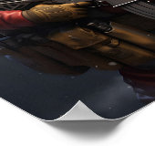 Affiche de Noël du Père Noël tactique (Coin)