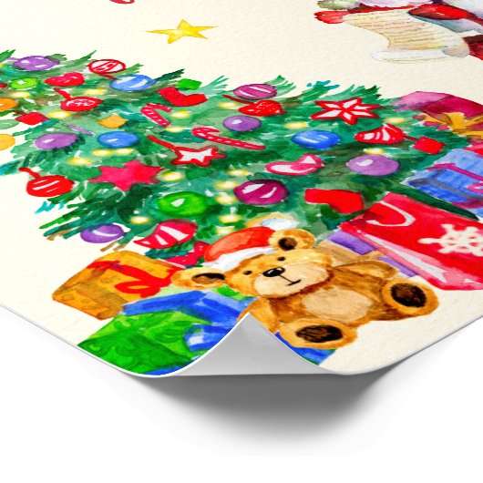 Affiche de Noël enseigne Noël Bannière (Coin)