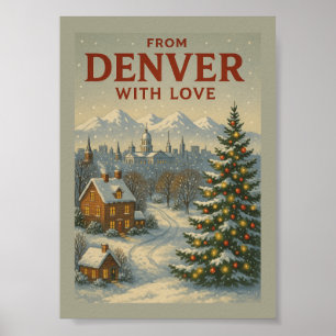 Affiche de Noël From Denver With Love