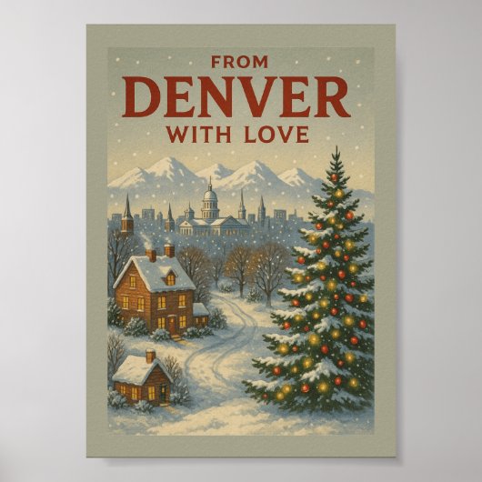 Affiche de Noël From Denver With Love (Devant)