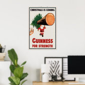 Affiche de Noël Guinness Santa Impression Stout I (Bureau à domicile)