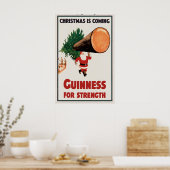 Affiche de Noël Guinness Santa Impression Stout I (Cuisine)