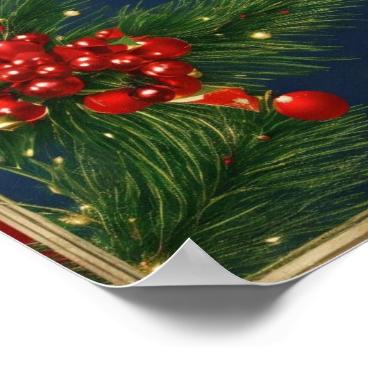 Affiche de Noël joyeuse (Coin)