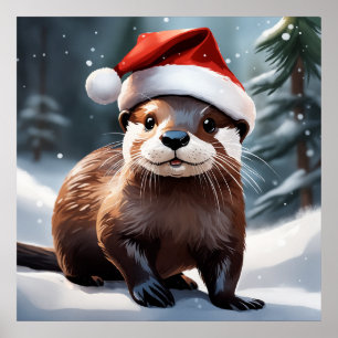 Affiche de Noël Otter