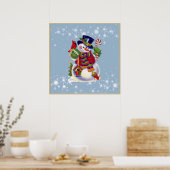 Affiche de Noël Snowman (Cuisine)