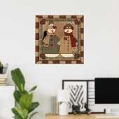 Affiche de Noël Snowman (Bureau à domicile)
