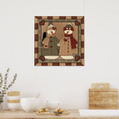 Affiche de Noël Snowman (Cuisine)