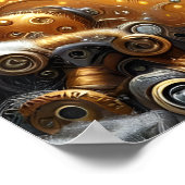 Affiche de Noël Steampunk (Coin)