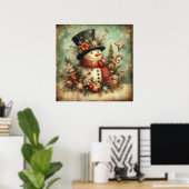 Affiche de Noël vintage (Bureau à domicile)