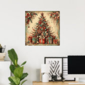 Affiche de Noël vintage (Bureau à domicile)