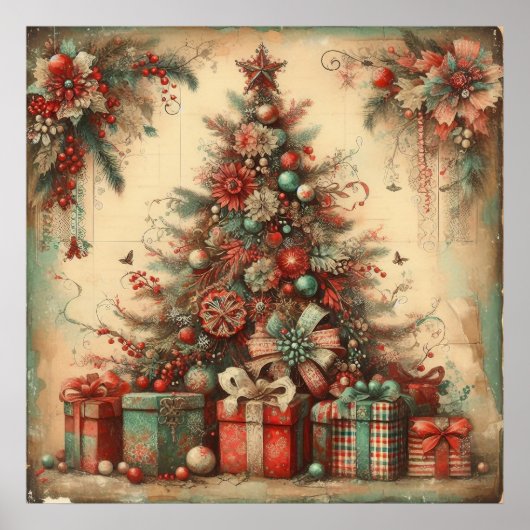Affiche de Noël vintage (Devant)