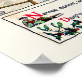 AFFICHE DE NOËL VINTAGE (Coin)