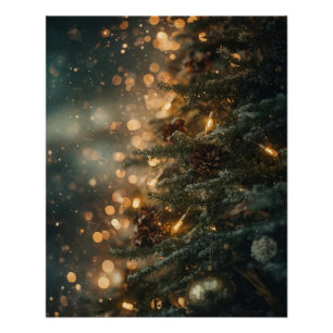 Affiche de Noël vintage 'Paix sur Terre'