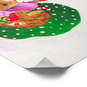 Affiche de Noël Woodland (Coin)