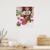 Affiche de Noël Woodland (Cuisine)