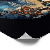 affiche de Noël ying yang (Coin)