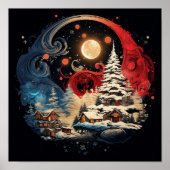affiche de Noël ying yang (Devant)
