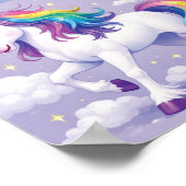 Affiche de nom de licorne personnalisée – (Violet) (Coin)
