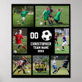 Affiche de nom d'équipe de collage photo de footba (Devant)