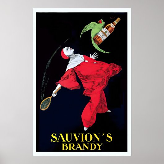 Affiche de nourriture et de boisson de la marque d (Devant)