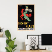 Affiche de nourriture vintage Chocolate Klaus par (Bureau à domicile)
