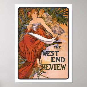 Affiche de Nouveau d'art :  Mucha - examen de West