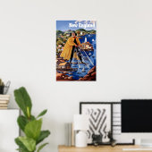 affiche de Nouvelle-Angleterre (Bureau à domicile)