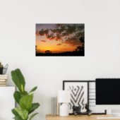 Affiche de Nuages Flottants au Coucher du Soleil (Bureau à domicile)