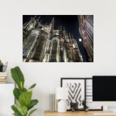 Affiche de nuit de la Cathédrale St.Vitus de Pragu (Bureau à domicile)