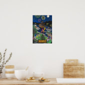 Affiche de nuit de Saugatuck (Petite 13" x 19") (Cuisine)