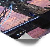 Affiche de nuit du London Tower Bridge (Coin)