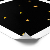 Affiche de nuit magique avec lune et étoiles pour  (Coin)