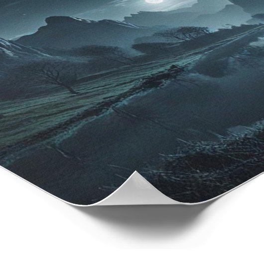 AFFICHE DE NUIT MOONLIT (Coin)