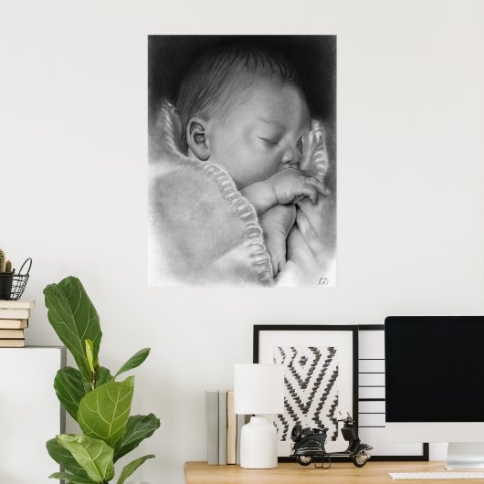 Affiche de nuit silencieuse (Bureau à domicile)