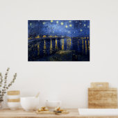 Affiche de nuit Starry - Vincent van Gogh - (Cuisine)
