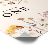 Affiche de numéros de table de fleurs sauvages (Coin)
