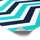 Affiche de nurserie Baleine Bleu et Vert Citron (Coin)