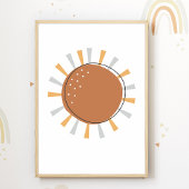 Affiche de nurserie Boho Sun pour la décoration de