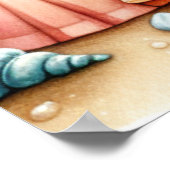 Affiche de nurserie de plage pastel (Coin)